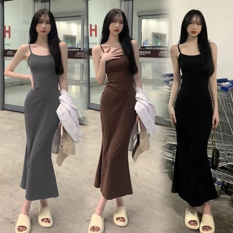 Women's Long Fishtail Bodycon Dress